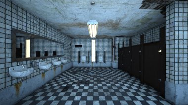 3d cg render bir dinlenme odası