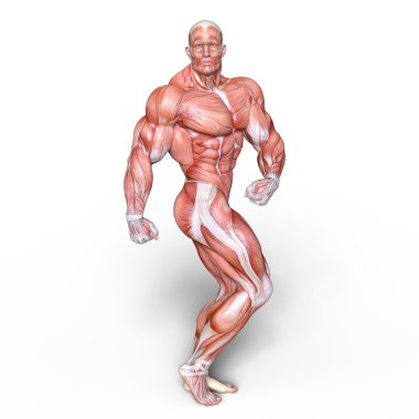 bir erkek yatıyordu şekil 3d cg render