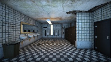 3d cg render bir dinlenme odası