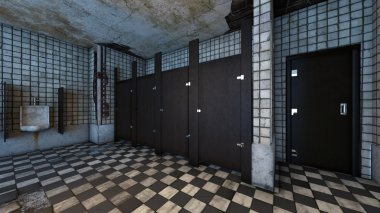 3d cg render bir dinlenme odası