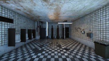 3d cg render bir dinlenme odası