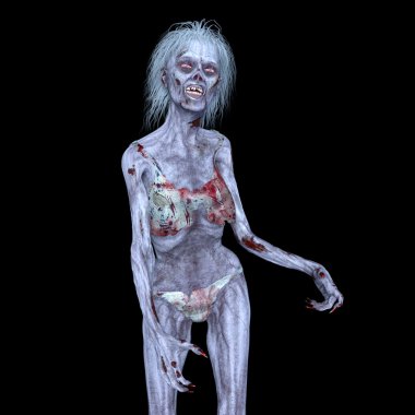 bir kadın zombi 3d cg işleme