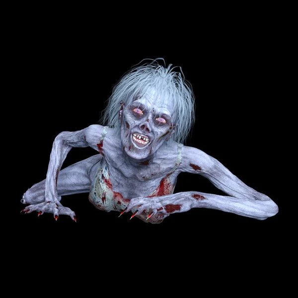 一个女僵尸 3d cg 渲染 — 图库照片