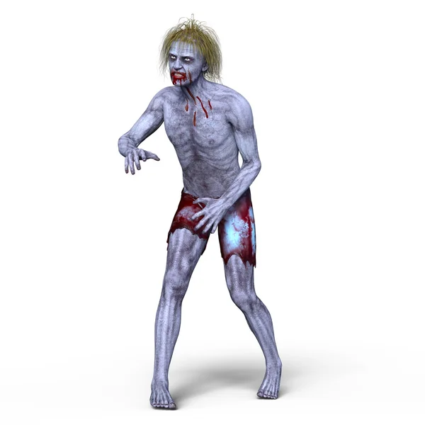 Rendering 3D CG di uno zombie — Foto Stock