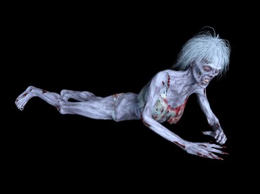 bir kadın zombi 3d cg işleme