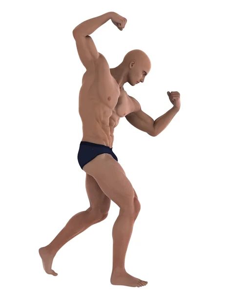 Render CG 3D dari body builder — Stok Foto