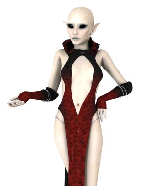 bir kadın yabancı 3d cg işleme