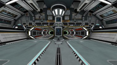 3d cg işleme bir uzay istasyonu