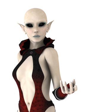 bir kadın yabancı 3d cg işleme