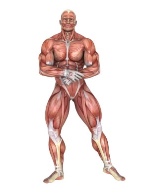 bir erkek yatıyordu şekil 3d cg render