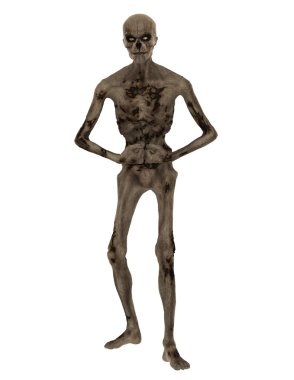 3d cg işleme bir zombi