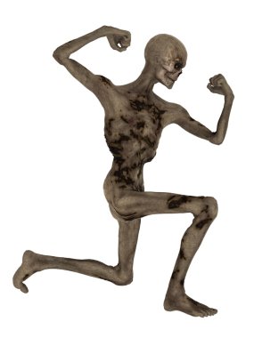 3d cg işleme bir zombi