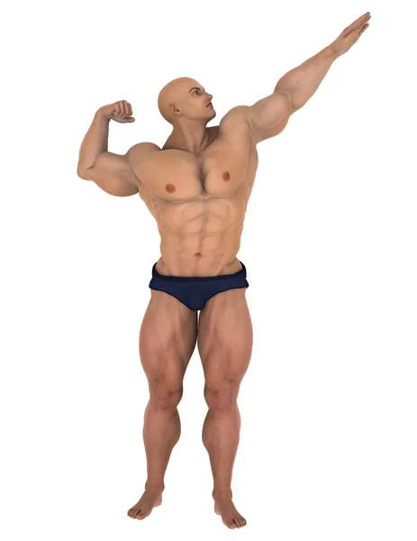 3D CG rendering of a body builder — Stock Photo, Image