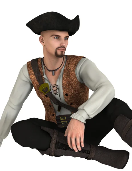 3D CG representación de un pirata —  Fotos de Stock