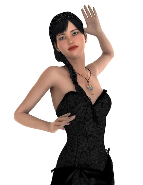 3D CG візуалізація молодої жінки — стокове фото