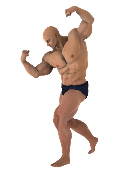 Rendu 3D CG d'un bodybuilder — Photo