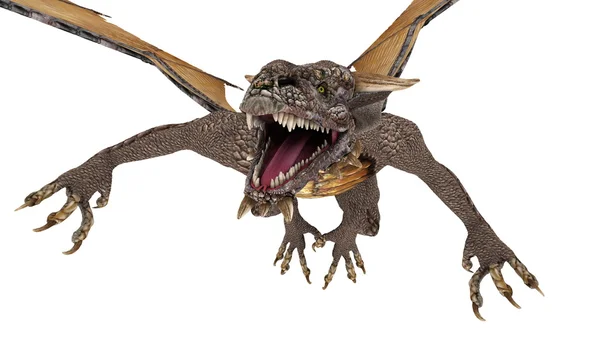 3D-cg rendering van een draak — Stockfoto