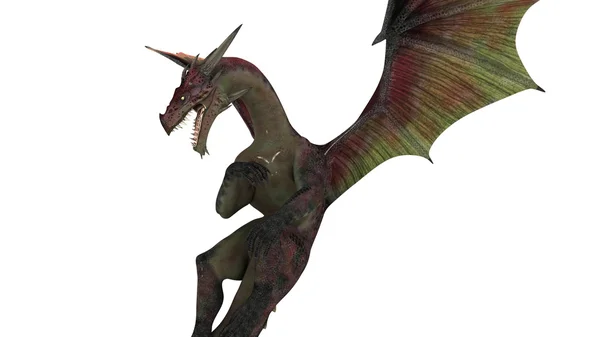 3D cg Darstellung eines Drachen — Stockfoto