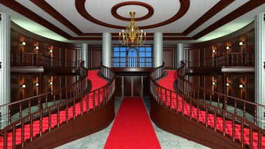 Giriş Holü Tasarımı 3d cg render