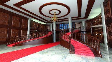 Giriş Holü Tasarımı 3d cg render
