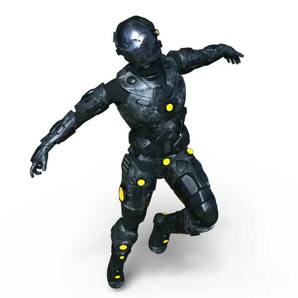 Representación 3D CG de un cyborg —  Fotos de Stock