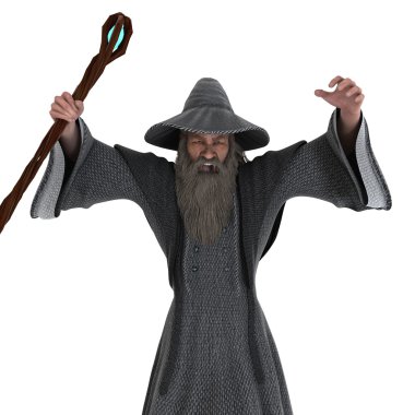 yaşlı bir adamın 3d cg işleme