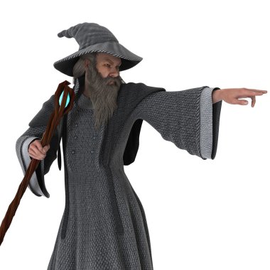 yaşlı bir adamın 3d cg işleme