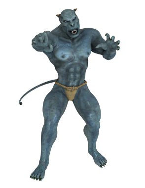 bir canavar 3d cg işleme