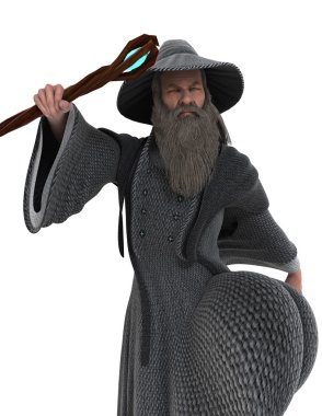 yaşlı bir adamın 3d cg işleme