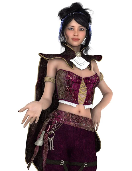 bir kadın savaşçı 3d cg render