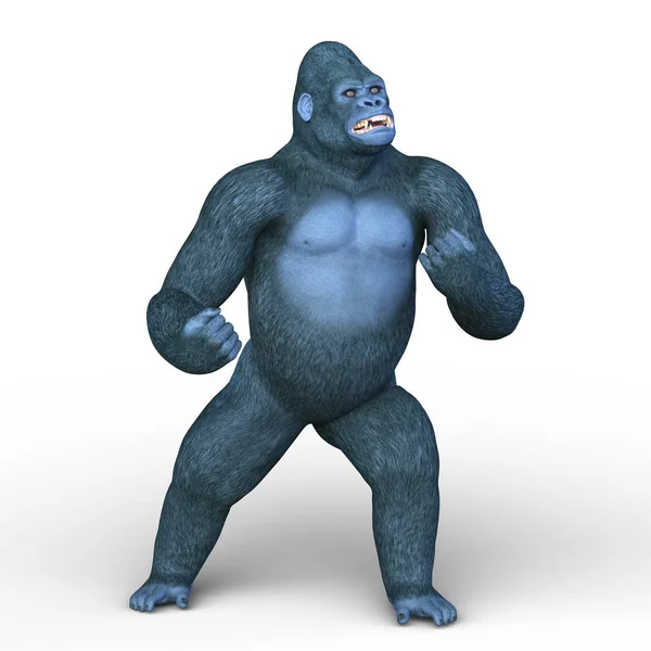 Rendering 3D CG di un gorilla — Foto Stock