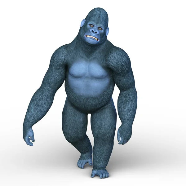 Rendering 3D CG di un gorilla — Foto Stock