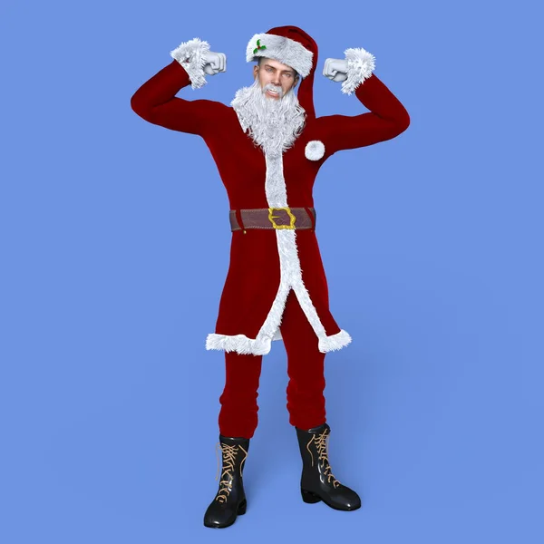 3D-рендеринг Санта-Клауса — стоковое фото