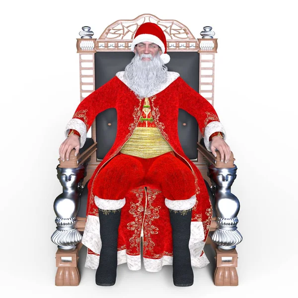 3D CG renderização de Papai Noel — Fotografia de Stock