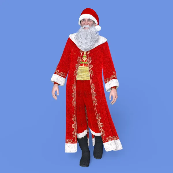 Rendering 3D CG di Babbo Natale — Foto Stock