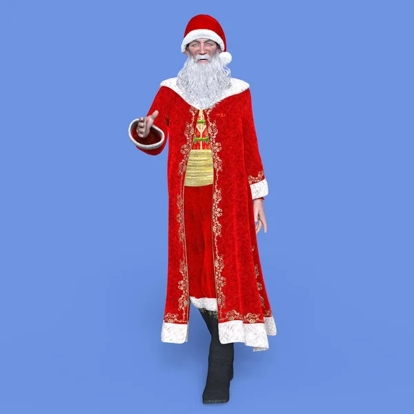 3D CG renderização de Papai Noel — Fotografia de Stock