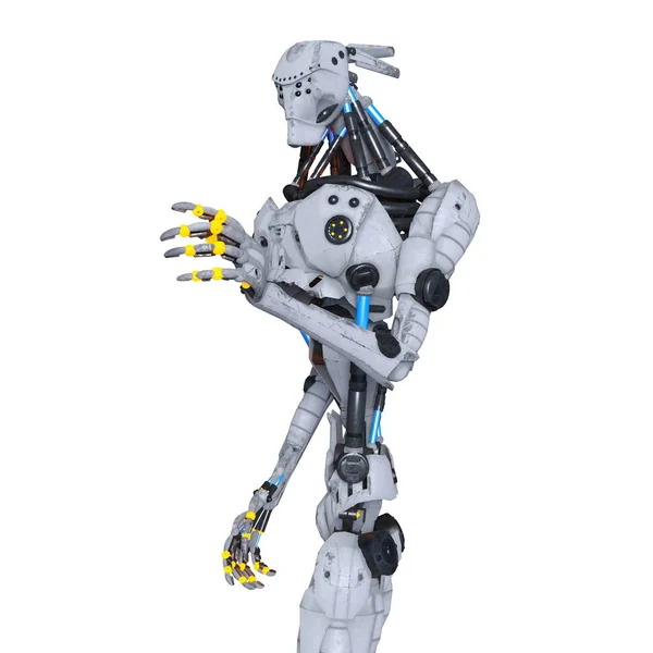 Rendering 3D CG di un robot — Foto Stock