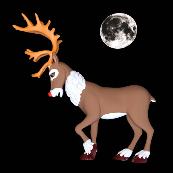3D CG rendering of a reindeer — Stock Photo, Image
