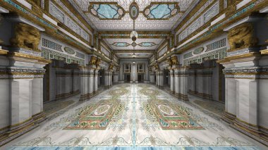 3d cg işleme grand salon