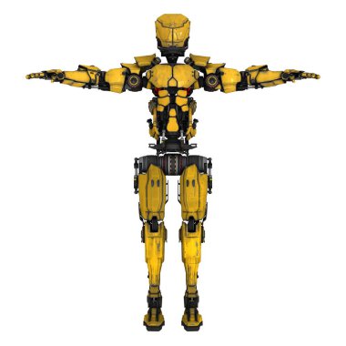 3d cg işleme bir robot