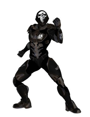 mekanik bir canavar 3d cg işleme