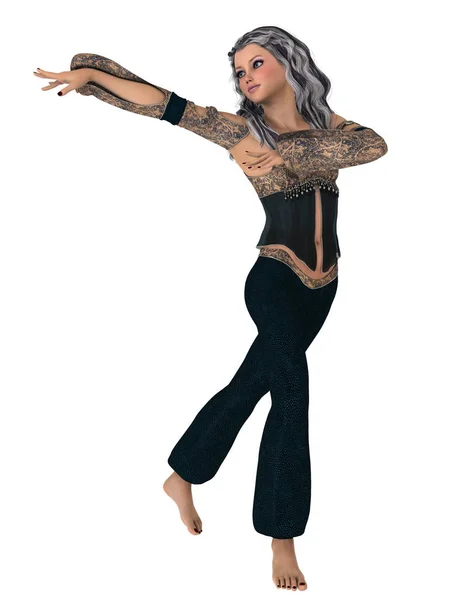 ダンサーの 3 d cg のレンダリング — ストック写真