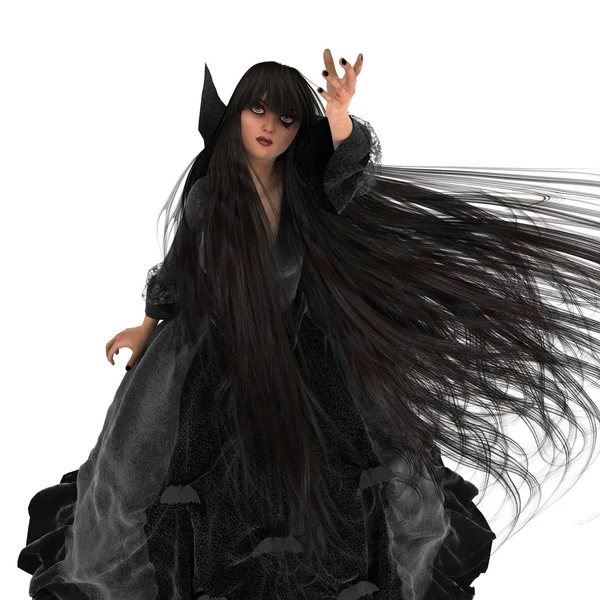 3D CG renderização de uma princesa negra — Fotografia de Stock