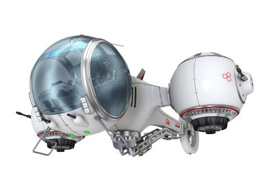 bir uzay gemisi 3d cg render