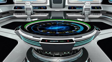 3d cg işleme bir uzay istasyonu