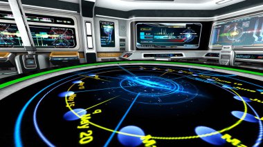 3d cg işleme bir uzay istasyonu