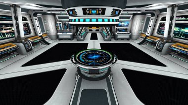 3d cg işleme bir uzay istasyonu