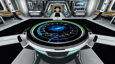 3d cg işleme bir uzay istasyonu