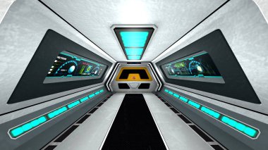 3d cg işleme bir uzay istasyonu