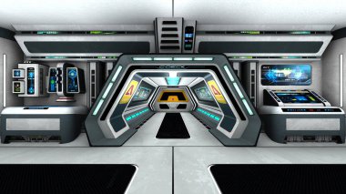 3d cg işleme bir uzay istasyonu